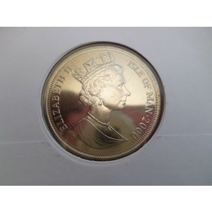 2000 Isle of Man Centenary of the Queen Mother 1 One Crown Coin Cover