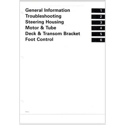 Evinrude 2000 SS Electric Outboards Service Manual 1999 PN 787059 PDF