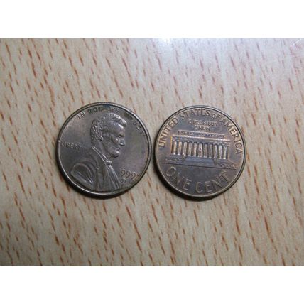 1999d USA 1 Cent Lincoln Memorial Coin