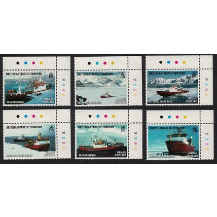 BAT Research Ships 6v Corners 2011 MNH SG#538-543