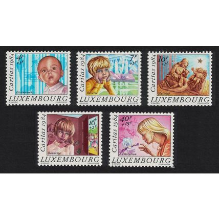 Luxembourg Christmas Children 5v 1984 MNH SG#1145-1148 MI#1112-116 Sc#B347-B351
