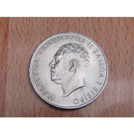 SAMOA 1967 Tanumafilli II $1 Tala Coin