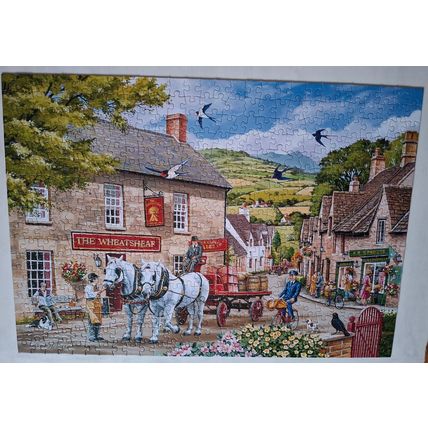 2 x HOP BIG 500 piece jigsaw puzzles Faerie Lights & Pulling Their Weight
