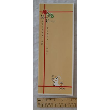 A Woven Christmas Bookmark - Millennium - in original folder