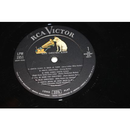 Elvis Presley LP with Original Company Record Sleeve-ELVIS’ CHRISTMAS ALBUM