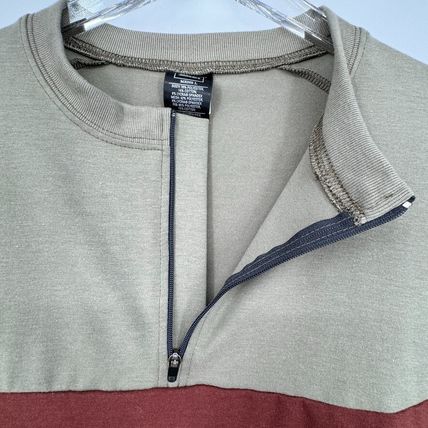 REI Vintage 1/4 Zip Cycling Jersey Shirt Khaki Size Large NWT Outdoor Retro