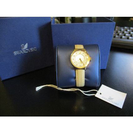 Swarovski Crystal Watch with Mother of Pearl Face