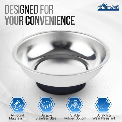 EHOMEA2Z Magnetic Bowl for Screws,Magnetic Bowls for Holding Nuts and Bolts, Sma