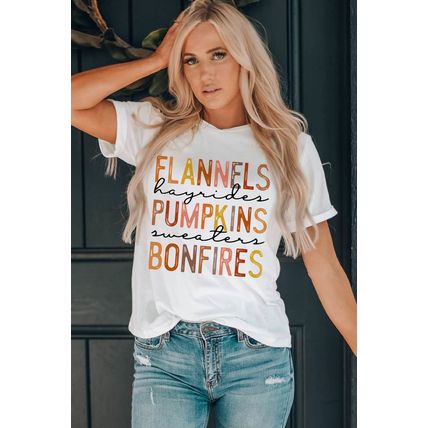 Orange Hello Pumpkin Graphic Tee
