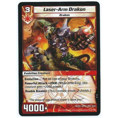 Kaijudo - Evo Fury - 42/55 - Laser-Arm Drakon