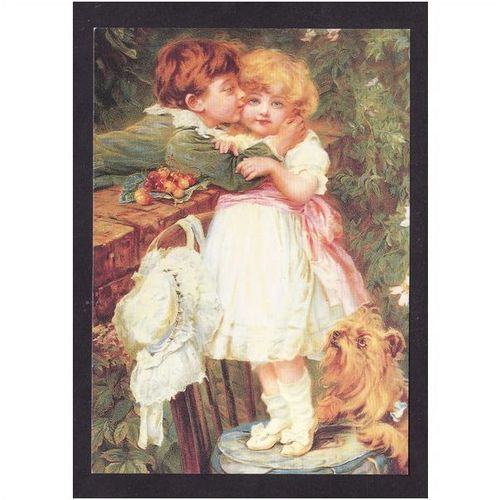 OVER THE GARDEN WALL, BY FREDERICK MORGAN 1856 - UNUSED