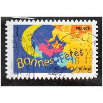 FRA 2008 (55c) 'GREETINGS -BONNES FETES' FINE USED (EBID11137)