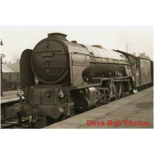 Railway Photo LNER A1 60141 Abbotsford GRANTHAM 1957 Pacific Loco