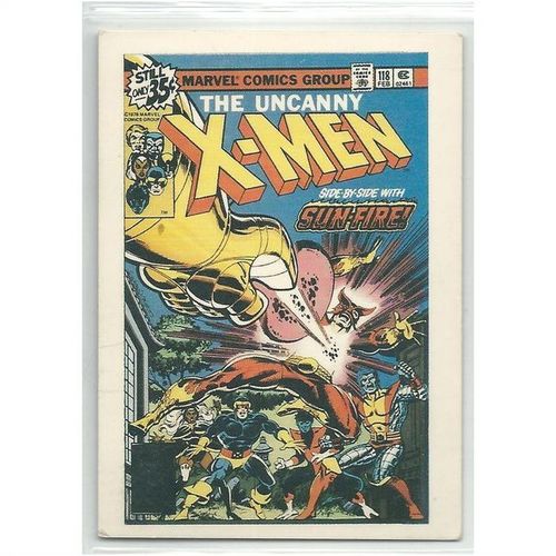 X-MEN TRADING CARDS ' COVERS ' card # 26 THE X MEN #118 (1990 )