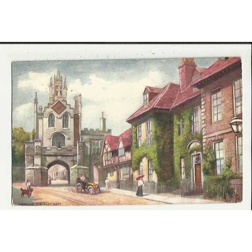 7406 WARWICK East Gate Tuck Oilette Postcard