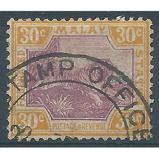 Federated Malay States 1929 SG71 30c Purple & Orange-Yellow Fine Used .. ..