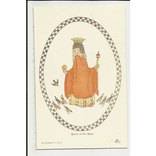 Art QUEEN OF THE BIRDS Postcard (Artist: H. Willebeek Le Mair) by Augener