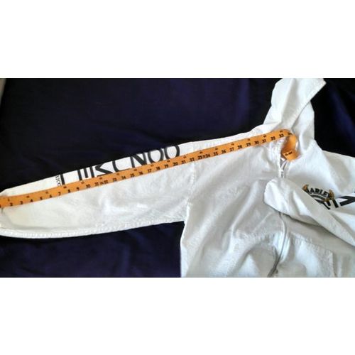 Harley Davidson Cozumel souvenir white cotton hoodie zip front Large US size L
