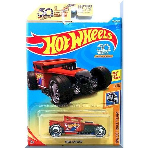 Hot Wheels - Bone Shaker: HW 50th Race Team #1/10 - #334/365 (2018) *Orange*