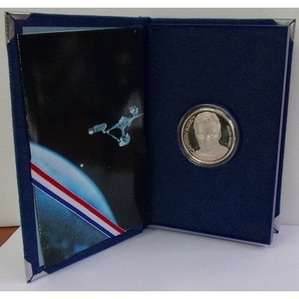 STAR TREK ' 25th ANNIVERSARY SILVER COIN ' Captain Kirk (1991)