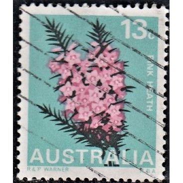 AUSTRALIA, 1968 13c Pink Heath, SG 421 (Scott #435), used