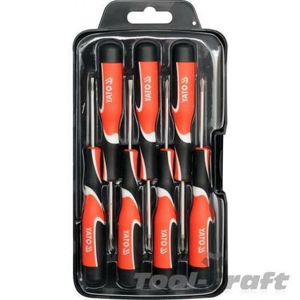 YATO professional precision screwdrivet set 7 pcs,slotted, philips & torx