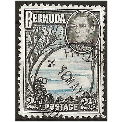 Bermuda 1943 SG113b 2 1/2d Pale Blue & Sepia-Black Fine Used ...
