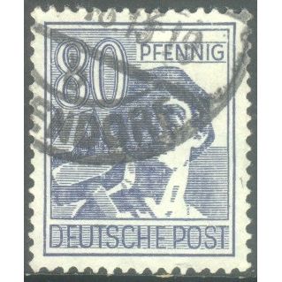 Germany 1947 - 80pf blue - Working Man - used 3