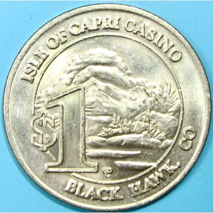 Isle Of Capri. $1 Casino Token. Black Hawk, CO. U80.