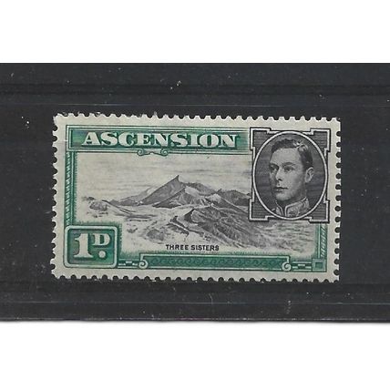 Ascension.SG39d 1d Three Sisters.Mounted Mint.Aug24d