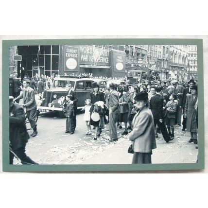 c.1980s PC Fleet Street, London VE Day 1945