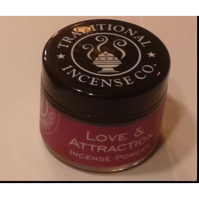 Love & Attraction Powder Resin, Traditional Incense Co., 40 Gram (1.4 Ounce) Jar