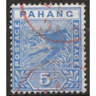 Pahang 1893 SG13 5c Blue Fine Used ..