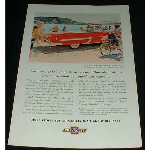 1953 Chevrolet Bel Air Convertible Ad, NICE!!