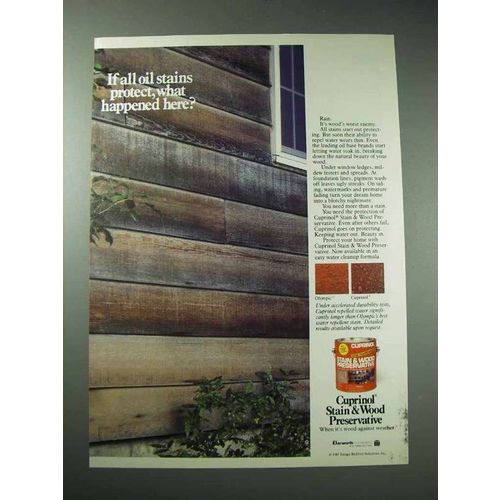 1985 Cuprinol Stain & Wood Preservative Ad