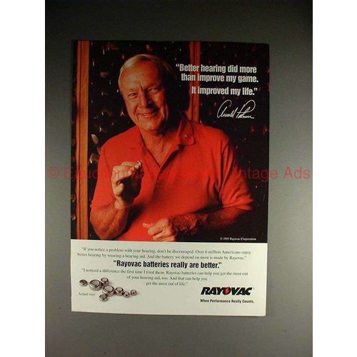 1993 Rayovac Battery Ad w/ Arnold Palmer, Improved!