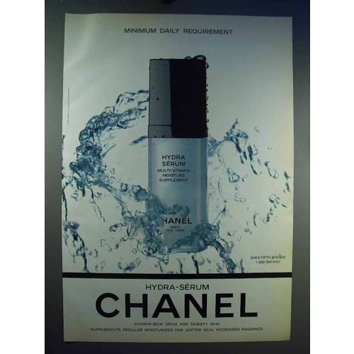 1996 Chanel Hydra-Serum Moisture Supplement Ad