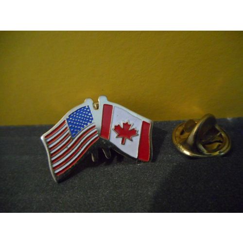 Canada,United States Flags Lapel Pin