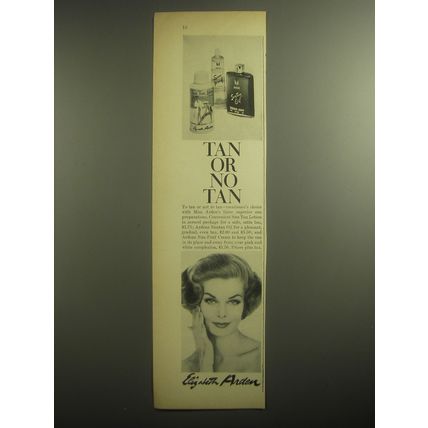 1959 Elizabeth Arden Advertisement - Sun Tan Lotion, Ardena Suntan Oil