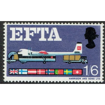1967 EFTA 1/6d Multicoloured SG716 UM