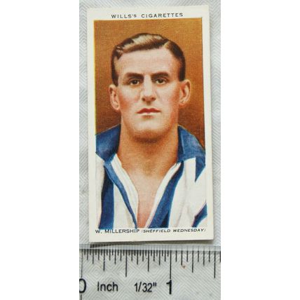 1935 Wills Association Footballers No. 31 W. Millership, Sheffield Wednesday