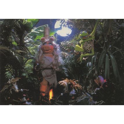 The Muppets Kermit Miss Piggy as Tarzan & Jane Postcard