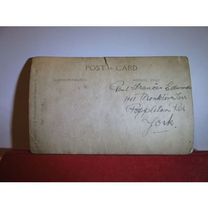 CHOIRBOY, Paul Francis Edwards?, antique photograph postcard Hanstock of York /