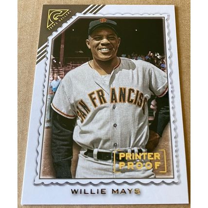 2022 Topps Gallery Printer Proof Willie Mays