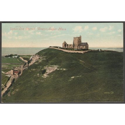 Uphill Old Church, Weston-Super-Mare, Somerset, c.1910 - Valentine's Postcard