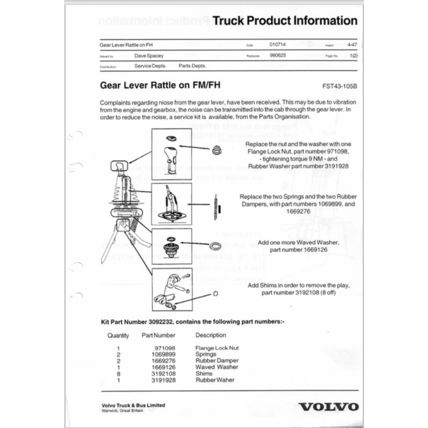 Volvo Trucks Power Transmission Product Information 1998 2003 PDF