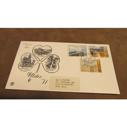 1971 GB FDC Cover - Ulster scenes / Paintings - Northern Ireland