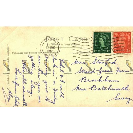 St Martin's Church, Canterbury, Kent, G B Ladd Postcard 1954