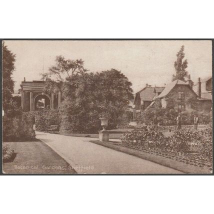 Botanical Gardens, Sheffield, Yorkshire, c.1910 - Millar & Lang Postcard