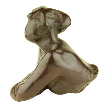 Bronzen beeld Charlotte van Pallandt : Vooroverleunend, 1965